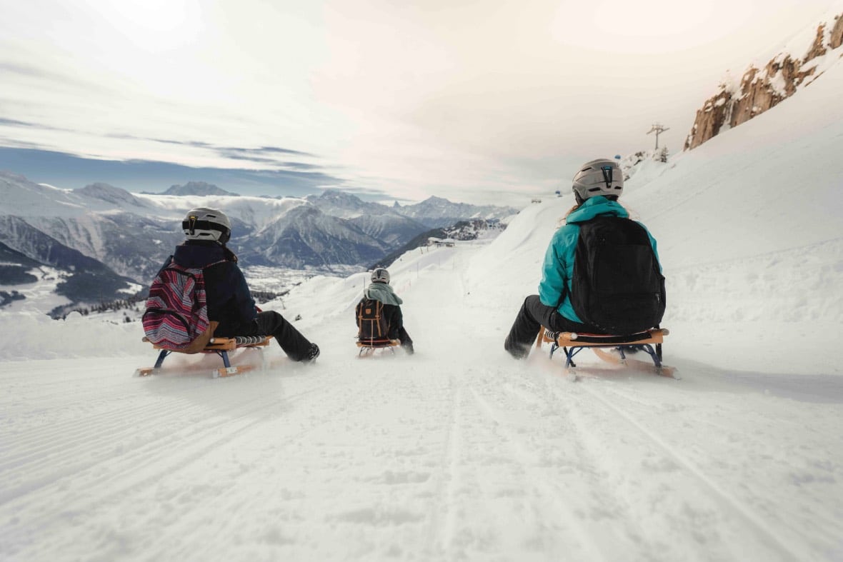 Tobogganing in the Aletsch Arena © Aletscharena.ch