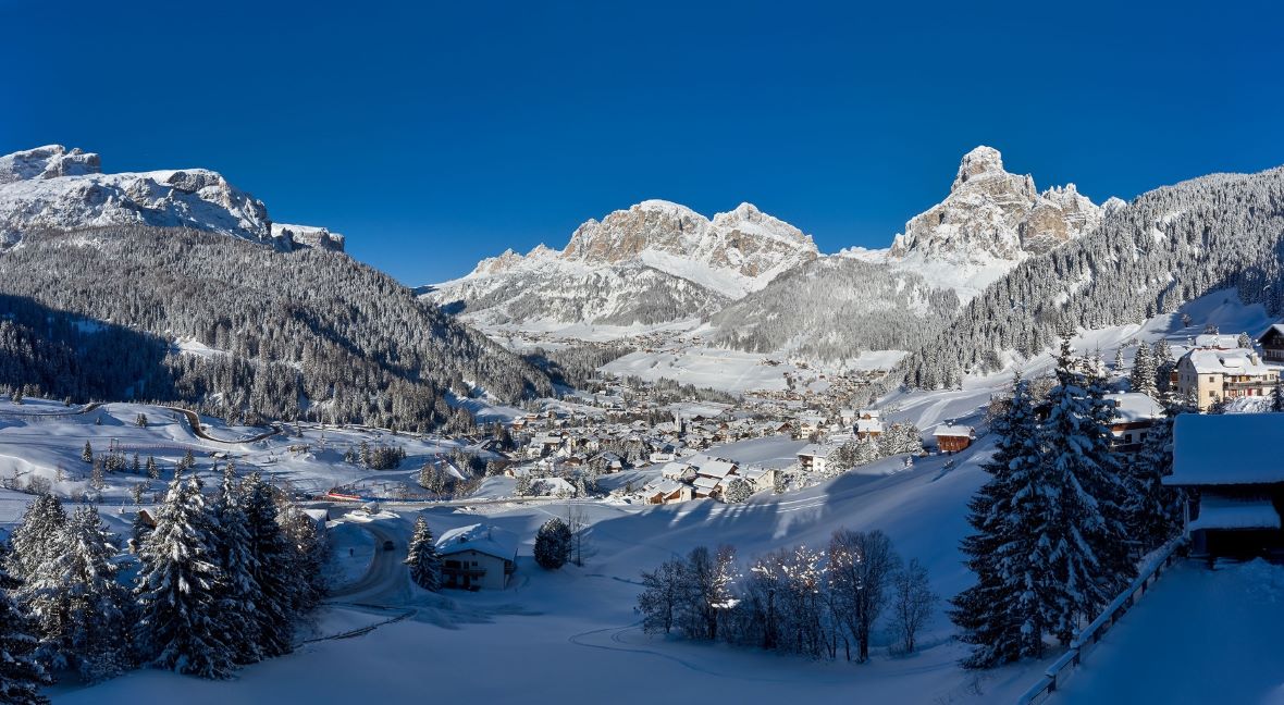 Corvara in Alta Badia in winter