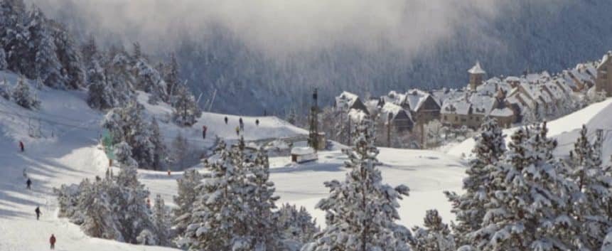 Baqueira village in Baqueira Beret ski area