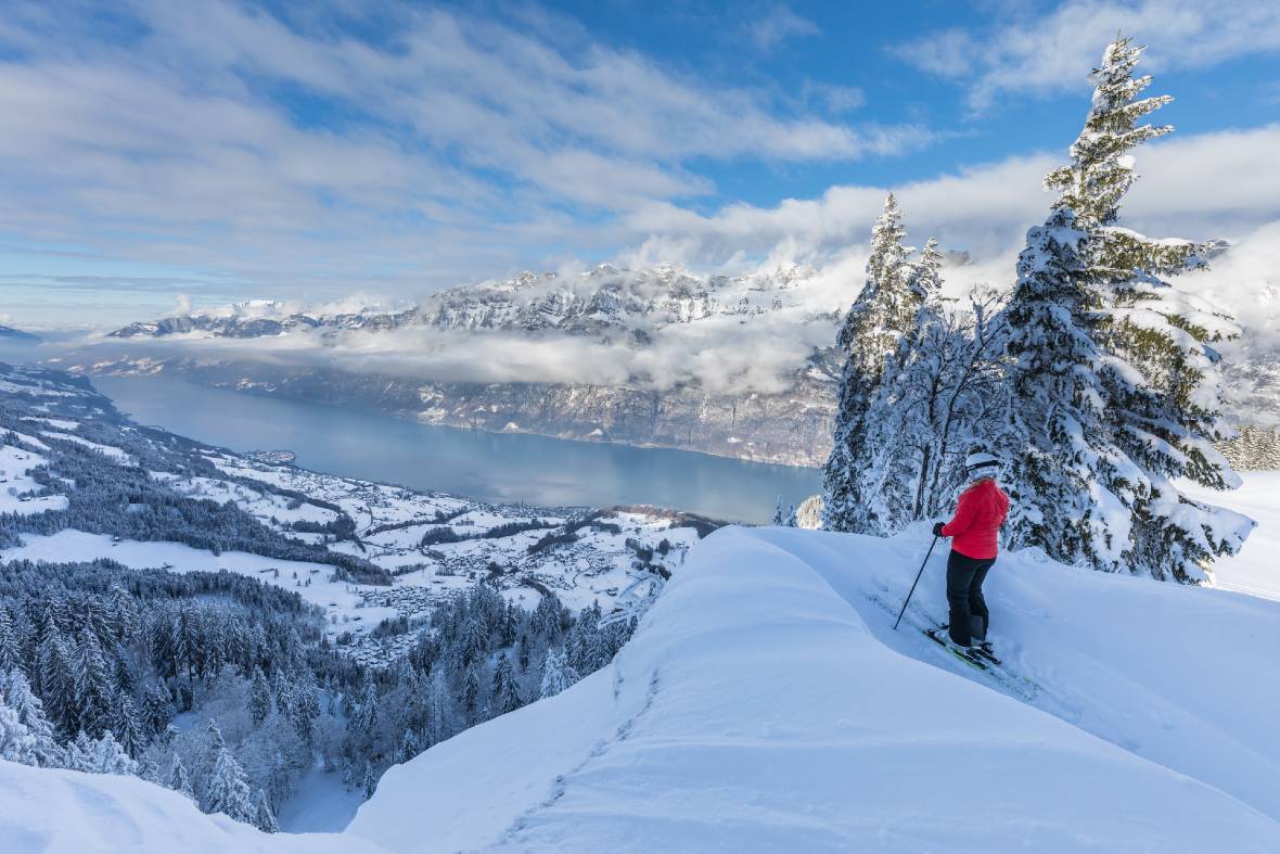 Flumserberg Lake Wallensee © Bergbahnen Flumserberg Thomas Kessler