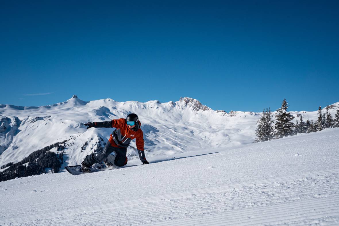 Flumserberg Snowboarder © Bergbahnen Flumserberg