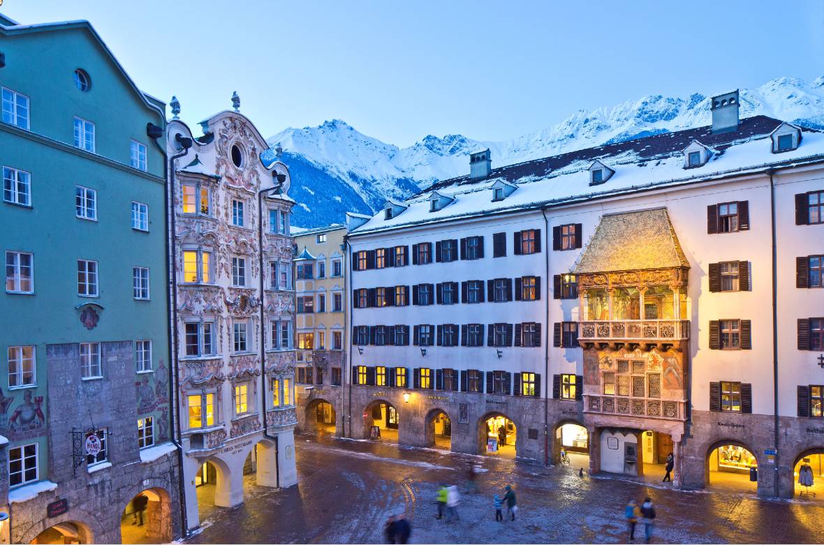 The Golden Roof in the city centre of Innsbruck