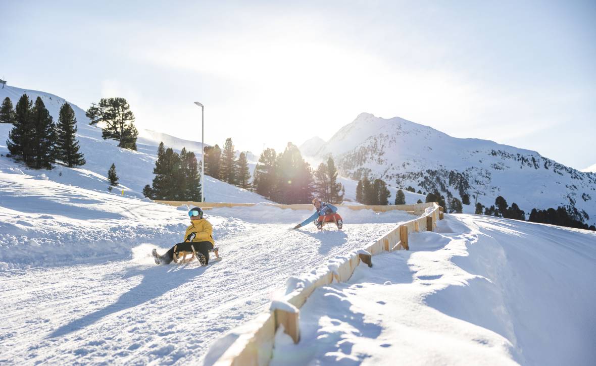 Kühtai features the highest toboggan run in Tyrol