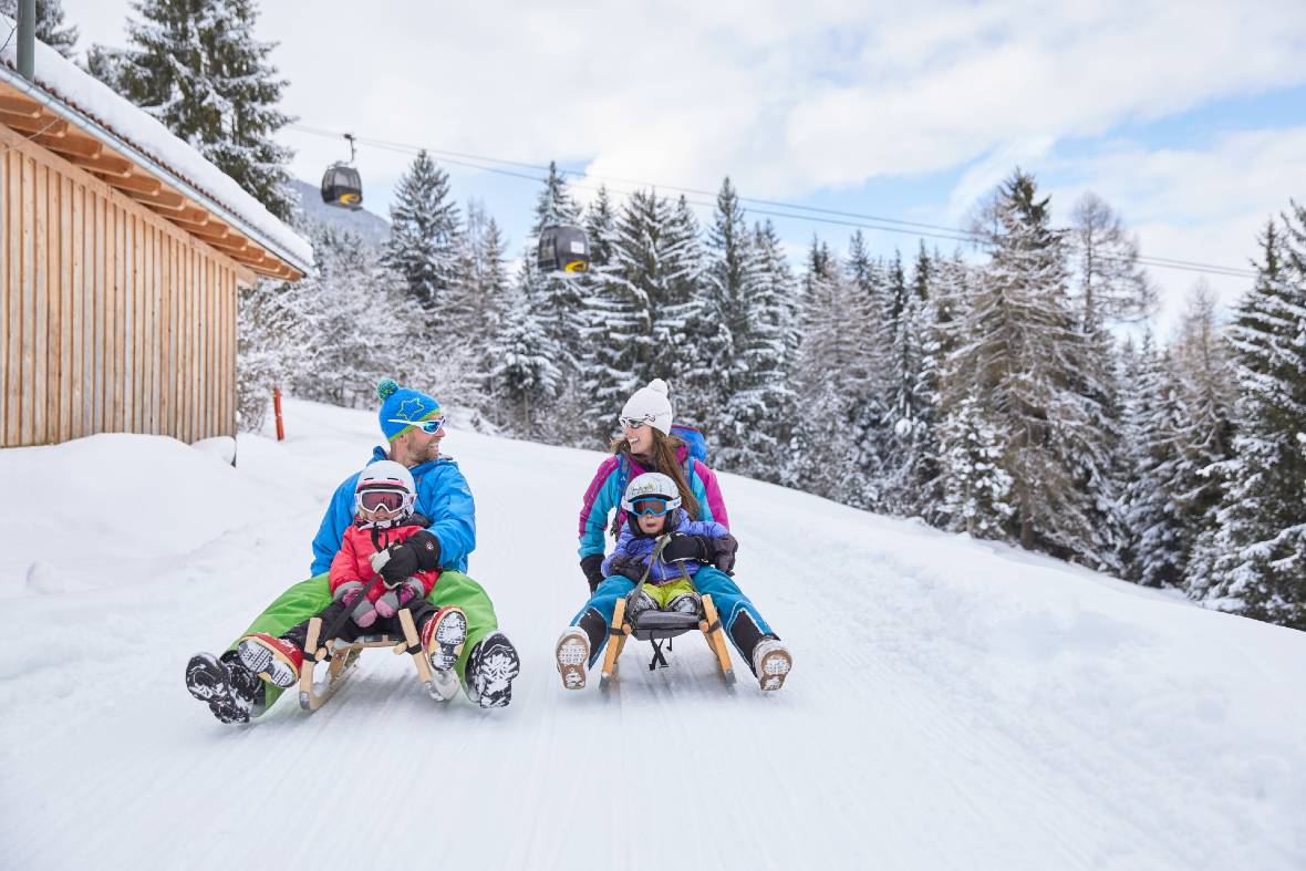 The 8km toboggan run on Rangger Köpfl is one of the longest in the Innsbruck region