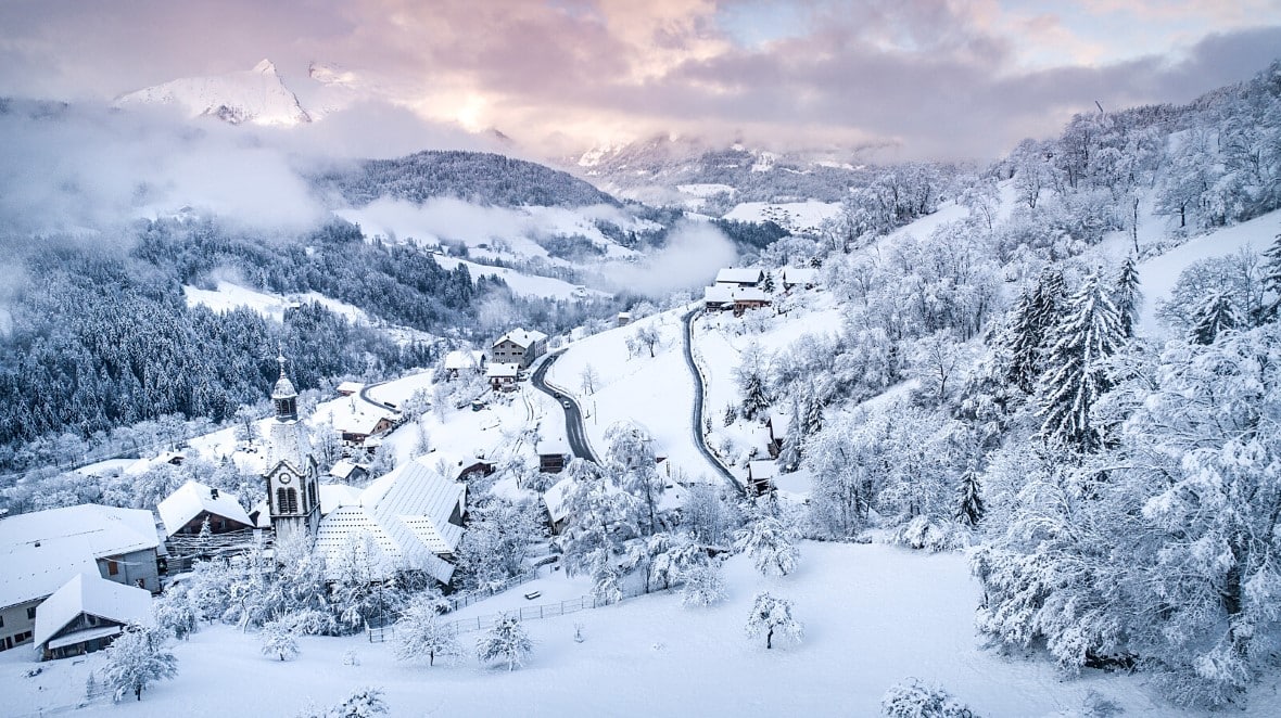 Manigod Village near La Clusaz