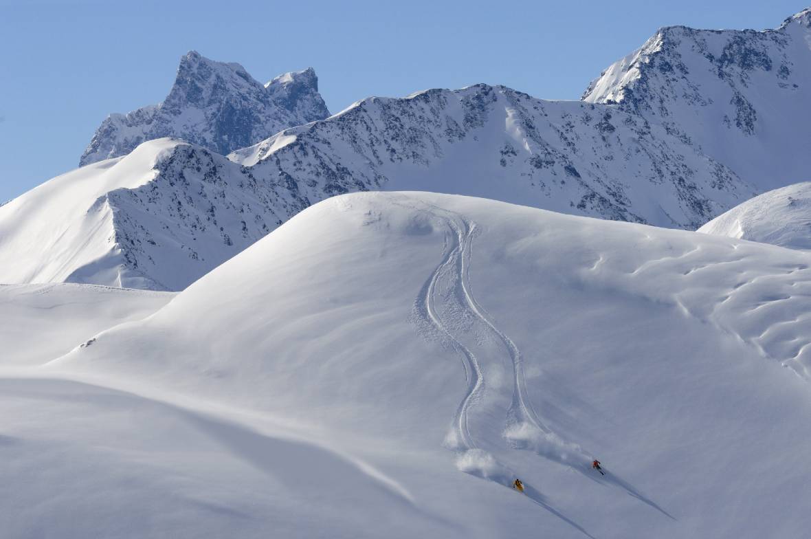 St Anton Skiers Off-Piste